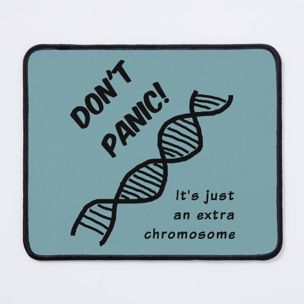 Item preview, Don't panic! It's just an extra chromosome (black) designed and sold by SolidEarthArt.