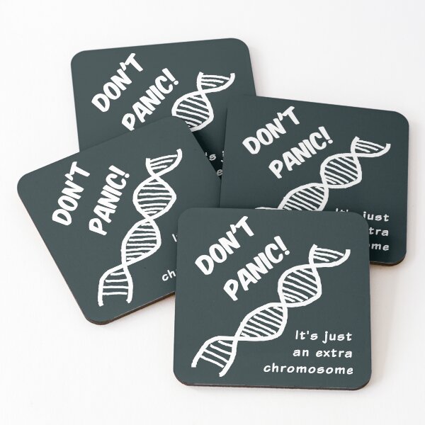 Item preview, Don't panic! It's just an extra chromosome (white) designed and sold by SolidEarthArt.