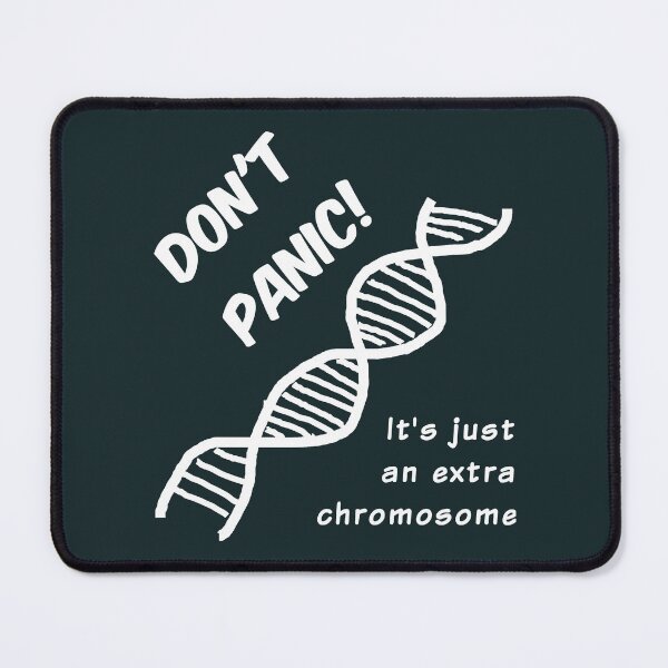 Item preview, Don't panic! It's just an extra chromosome (white) designed and sold by SolidEarthArt.