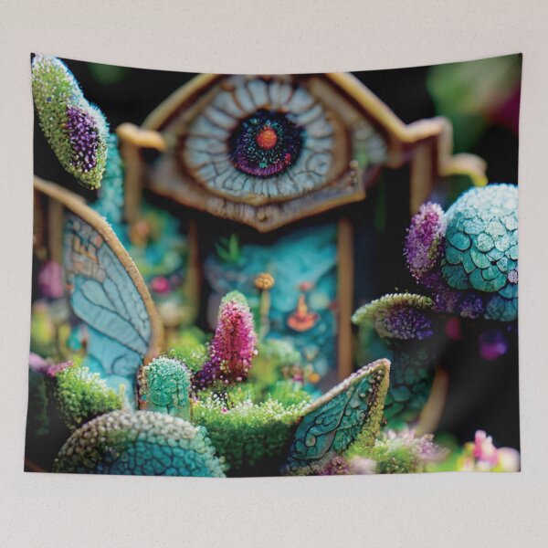 Item preview, a close up of a house made out of fake plants designed and sold by DesignAtYO.