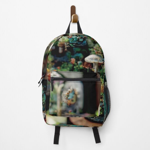 Item preview, a fairy garden with lots of plants and a clock designed and sold by DesignAtYO.