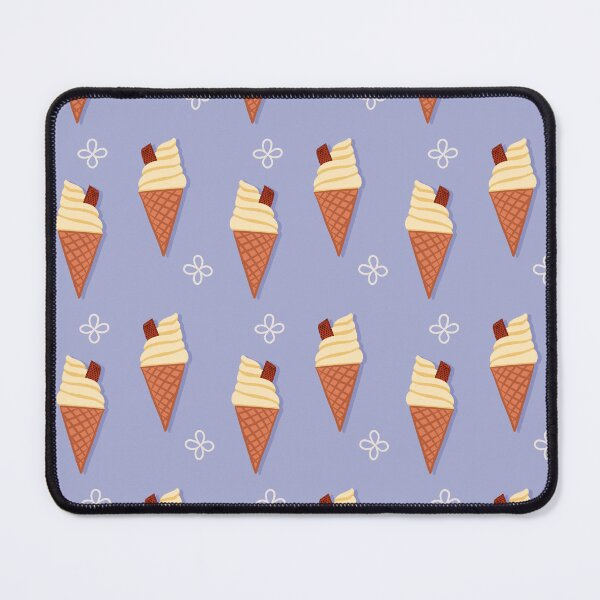 Item preview, Vanilla Ice Cream Cone Pattern - Lavender designed and sold by RahimaUmmi.