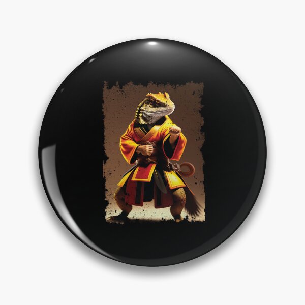 Item preview, Bearded dragons doing Karate Funny lizard designed and sold by Trendy Valley .