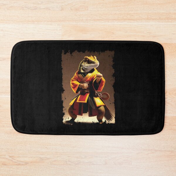 Item preview, Bearded dragons doing Karate Funny lizard designed and sold by Trendy Valley .