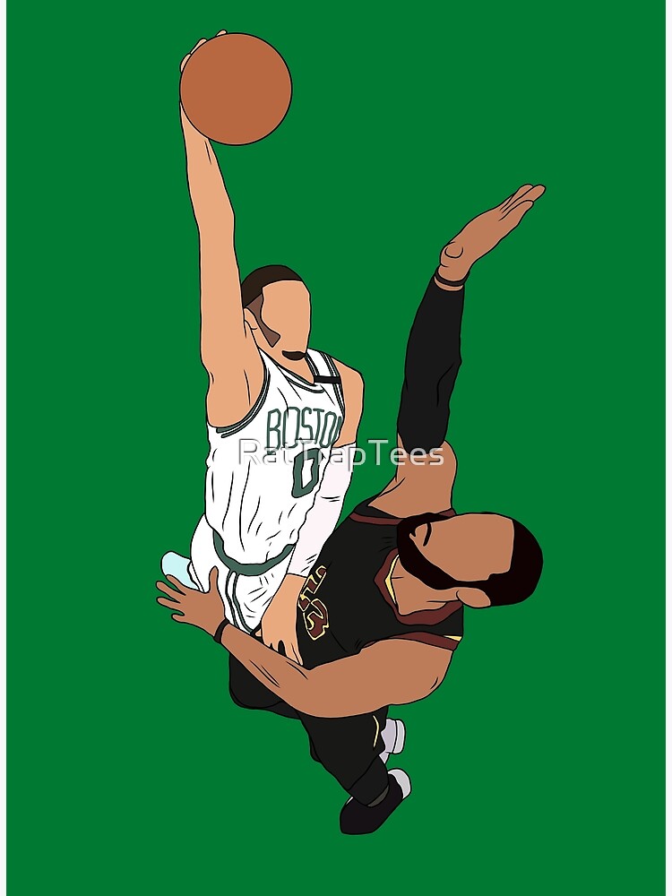 Jayson Tatum Basketball Paper Poster Celtics - Jayson Tatum - Pin