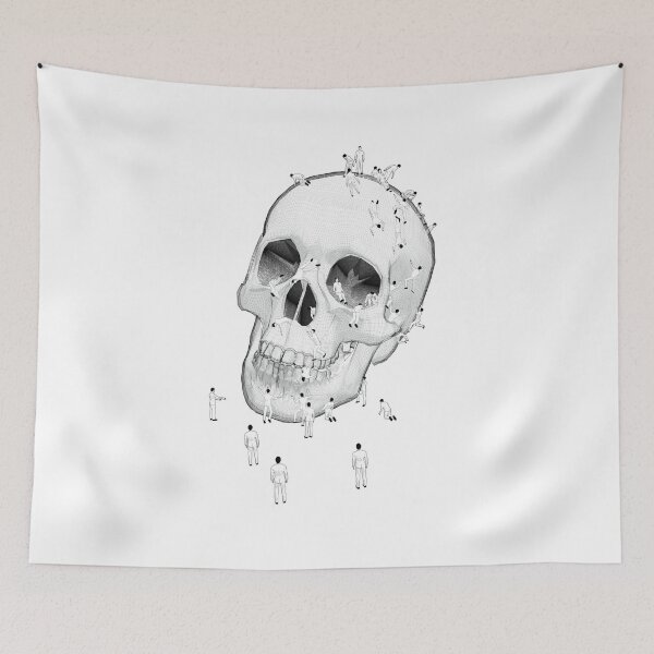 Item preview, Maggots and skull designed and sold by Christophe Desgouttes.