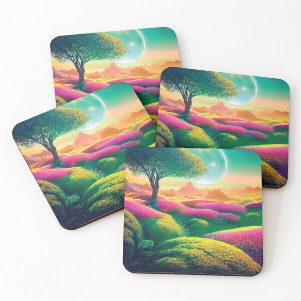 Item preview, a painting of a tree in the middle of a field designed and sold by DesignAtYO.