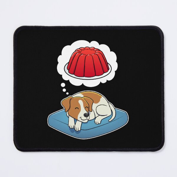 Item preview, Jack Russell Terrier dreaming about Red Jello designed and sold by DoggieDelights.