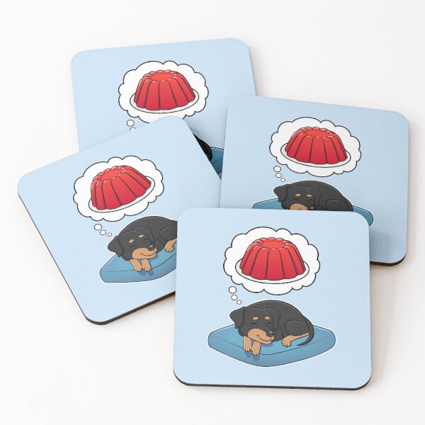 Item preview, Miniature Pinscher dreaming about Red Jello designed and sold by DoggieDelights.