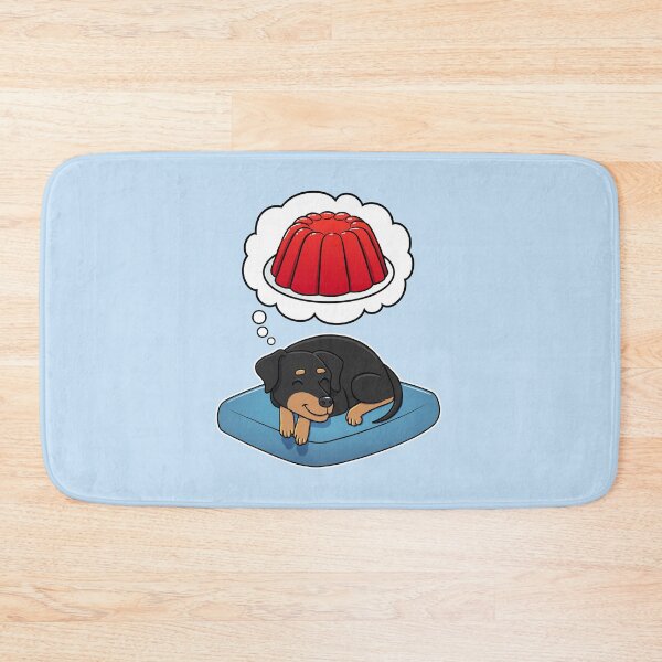 Item preview, Miniature Pinscher dreaming about Red Jello designed and sold by DoggieDelights.