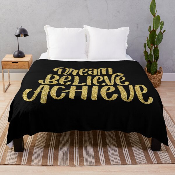 Item preview, Dream, Believe, Achieve - Gold  designed and sold by gunjancreates.
