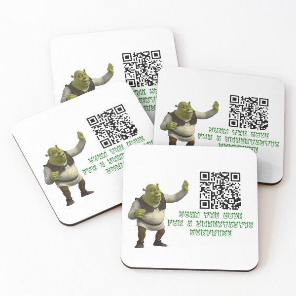 Item preview, Shrektastic Rick roll qr code designed and sold by cloudyydesigns.