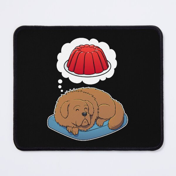 Item preview, Tibetan Mastiff dreaming about Red Jello designed and sold by DoggieDelights.