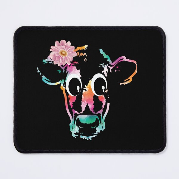 Item preview, Molly Moo The Floral Cow - cute cow art, cool cow lovers gifts designed and sold by Flowerartlovers.