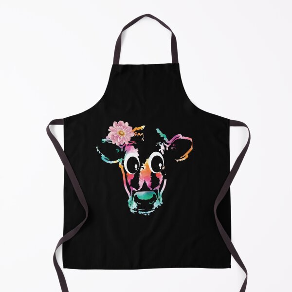 Item preview, Molly Moo The Floral Cow - cute cow art, cool cow lovers gifts designed and sold by Flowerartlovers.