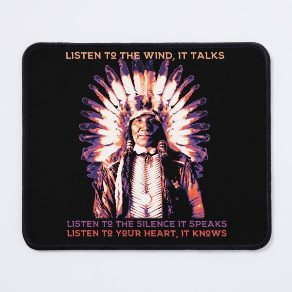 Item preview, Listen to the Wind, it Talks, Color Variant, Native American Proverb designed and sold by Proverbial Wisdom Design.