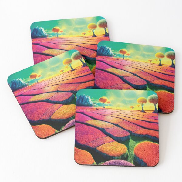 Item preview, a painting of a landscape with trees and rocks designed and sold by DesignAtYO.