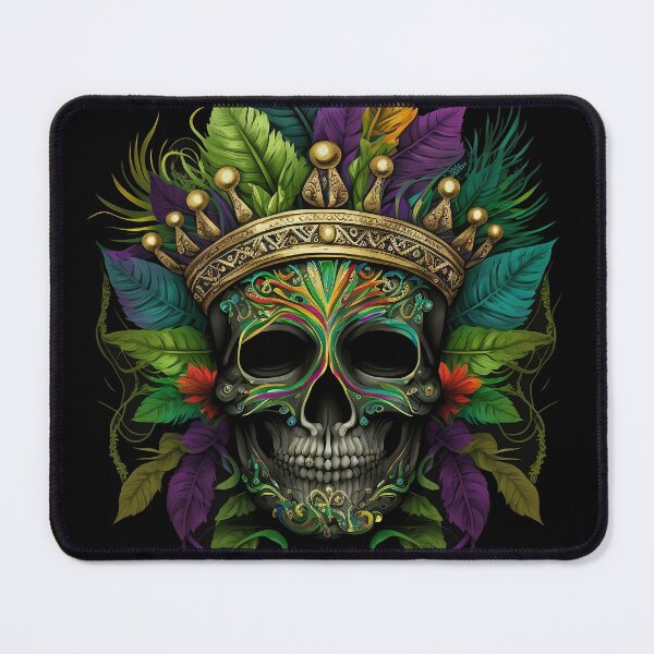 Item preview, Mardi Gras Skull Tee Funny Mardi Gras Parade Costume T-Shirt Essential designed and sold by cutefashion.