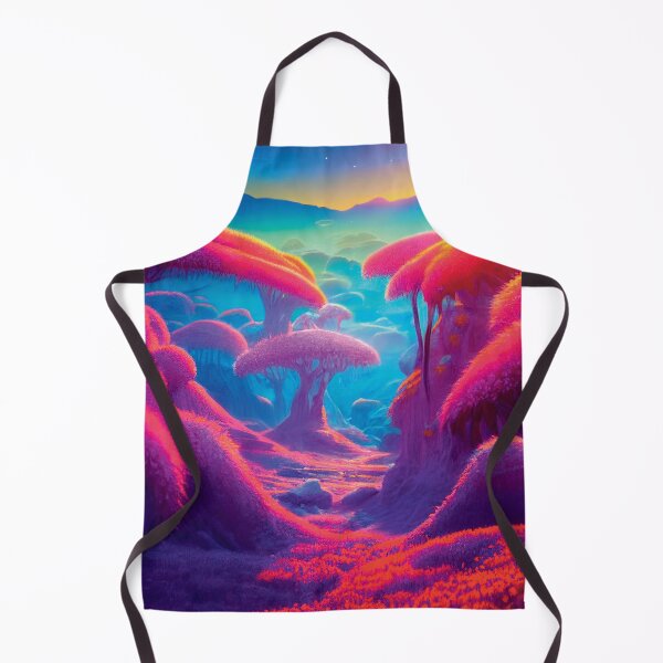 Item preview, a painting of a colorful landscape with trees designed and sold by DesignAtYO.