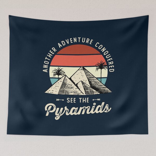 Item preview, Egyptian Pyramids Souvenir Travel Life Goals Experiences designed and sold by Uppercase Tees.