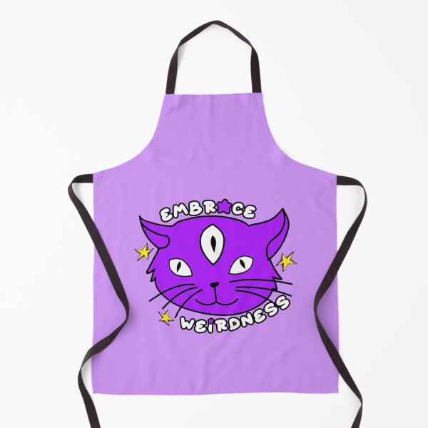 Item preview, Embrace Weirdness Three Eyed Cat Purple designed and sold by everything4eva.