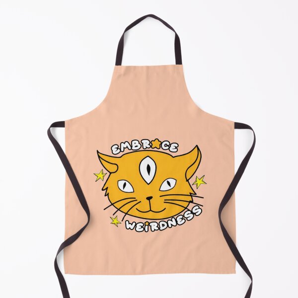 Item preview, Embrace Weirdness Three Eyed Cat Orange designed and sold by everything4eva.