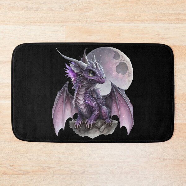 Item preview, Baby Purple Dragon with Tiny Wings and Little Horns - Adorable! designed and sold by Dragonstrom.