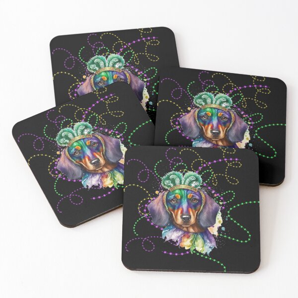 Item preview, Mardi Gras Dachshund designed and sold by Mumzy2many.