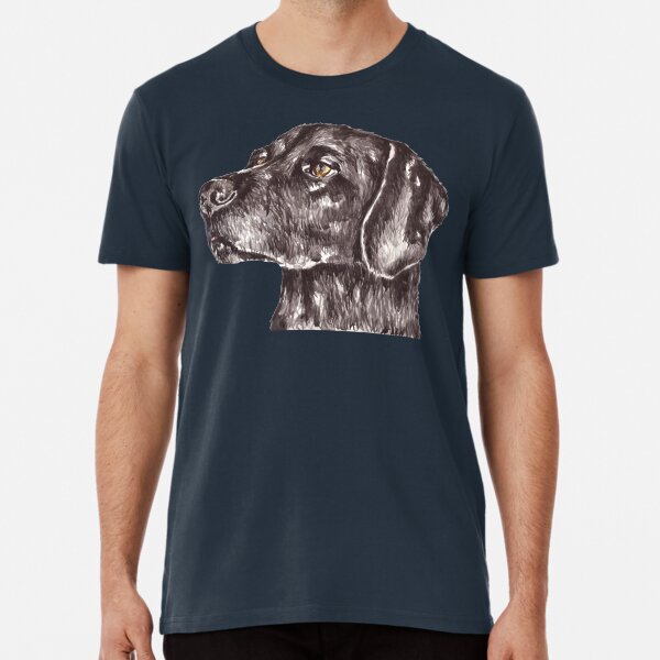 Watercolor Black Labrador Premium T-Shirt