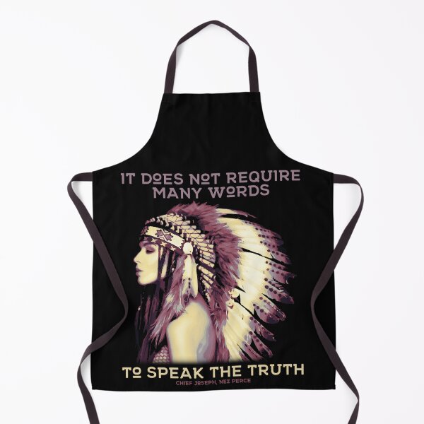 Item preview, It Does Not Require Many Words, Native American Proverb, Nez Perce Gift designed and sold by Proverbial Wisdom Design.