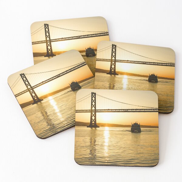 Item preview, Golden Sunrise Ferry Ride Under the Bay Bridge in San Francisco designed and sold by Georgia Mizuleva.