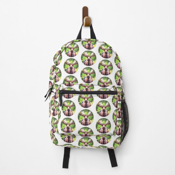 Item preview, Cute Moose Round Wildlife Hunter Design designed and sold by lordyswiss.