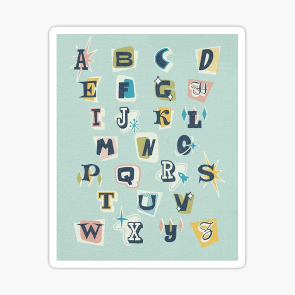 Alphabet Lore 62pcs Reusable Waterproof Adhesive Graffiti Stickers For Baby