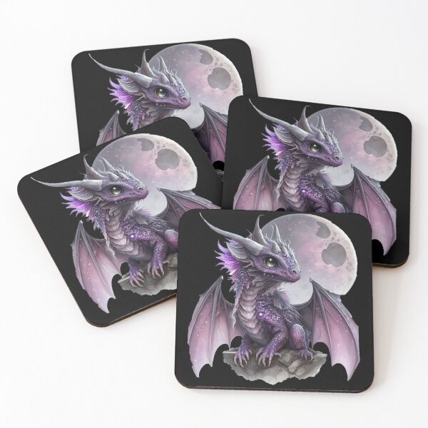 Item preview, Baby Purple Dragon with Tiny Wings and Little Horns - Adorable! designed and sold by Dragonstrom.