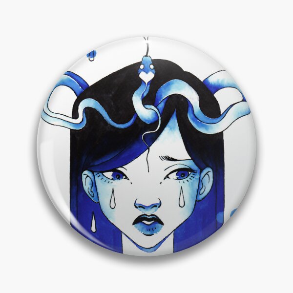Item preview, Sad portrait with snake designed and sold by eliottblue006.
