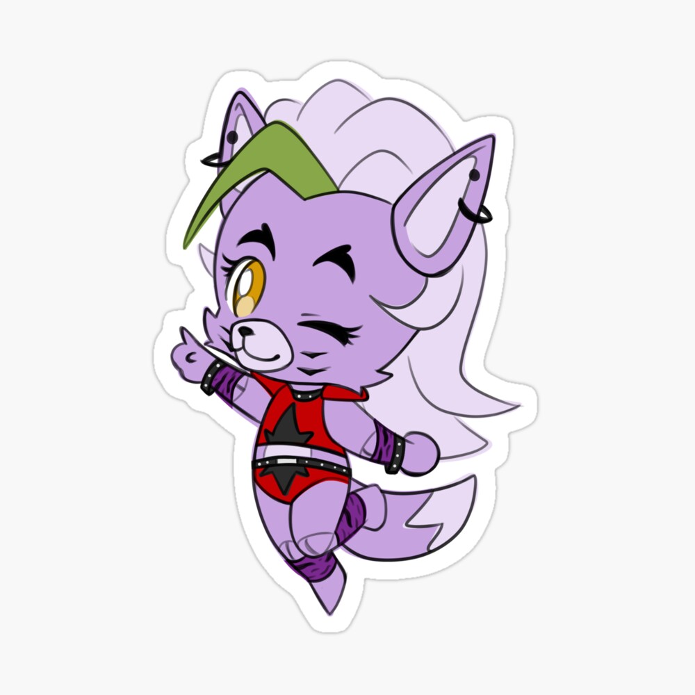 fnaf security breach roxy, fnaf sticker