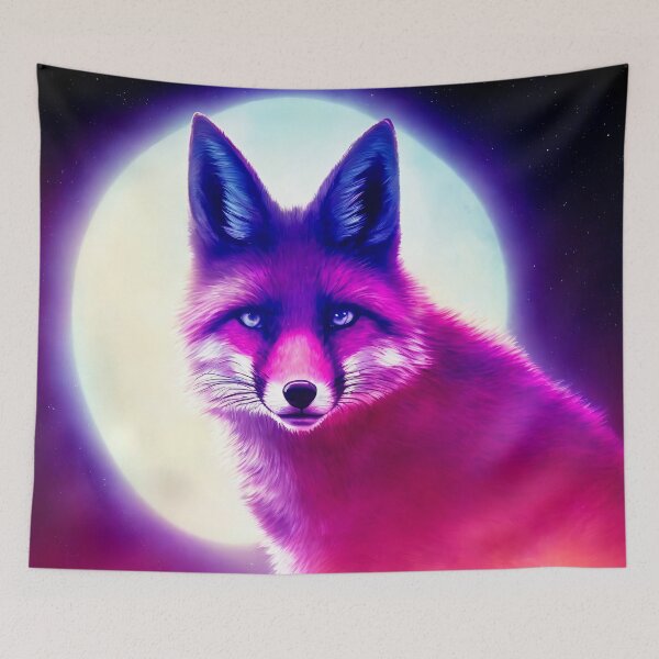 Item preview, Fox in the moonlight designed and sold by Jaroslav Hubert.