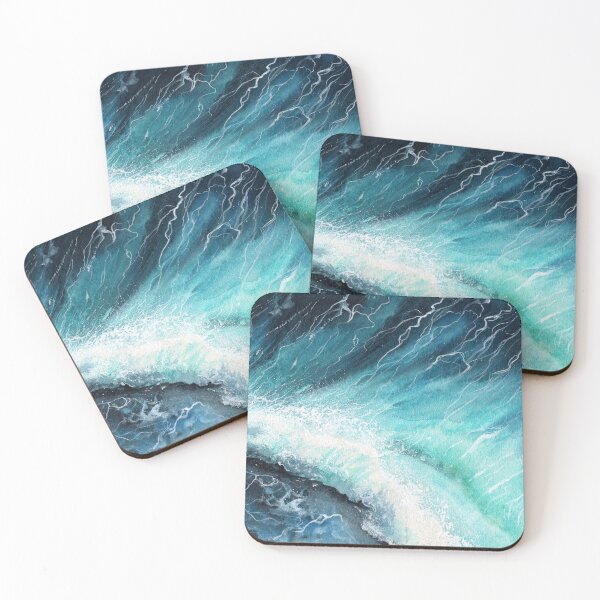 Item preview, Watercolor ocean waves designed and sold by MaryWatercolor.