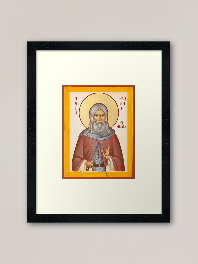 Alternate view of St Herman of Alaska Framed Art Print