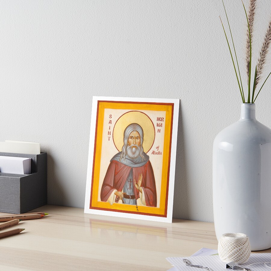 St Herman of Alaska Art Board Print