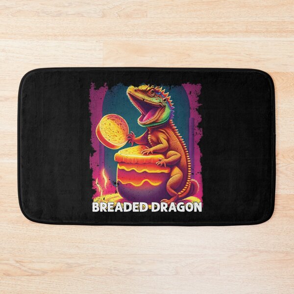 Item preview, Bearded Dragon Playing with Bread Funny Lizard Lover  designed and sold by Trendy Valley .