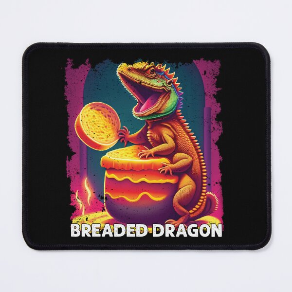 Item preview, Bearded Dragon Playing with Bread Funny Lizard Lover  designed and sold by Trendy Valley .