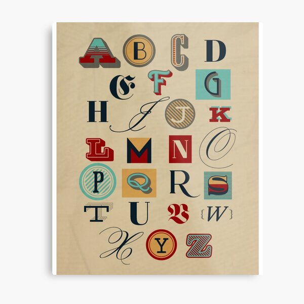 all alphabet lore kids Metal Print for Sale by fatimashop2023