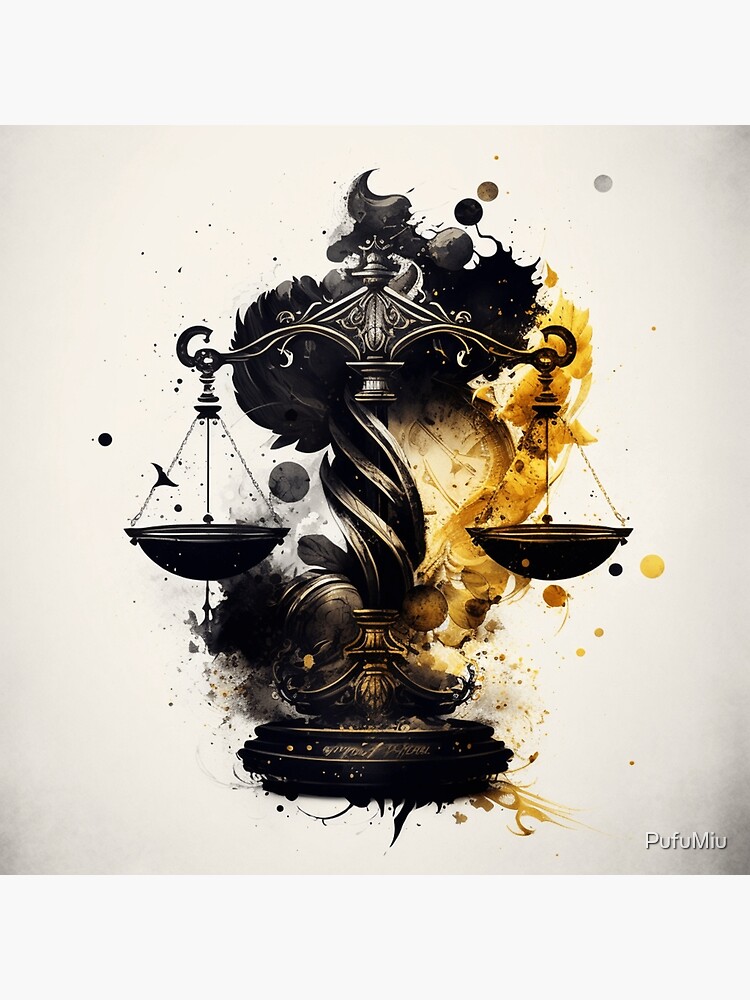 Cool Zodiac Sign - Libra Art Board Print