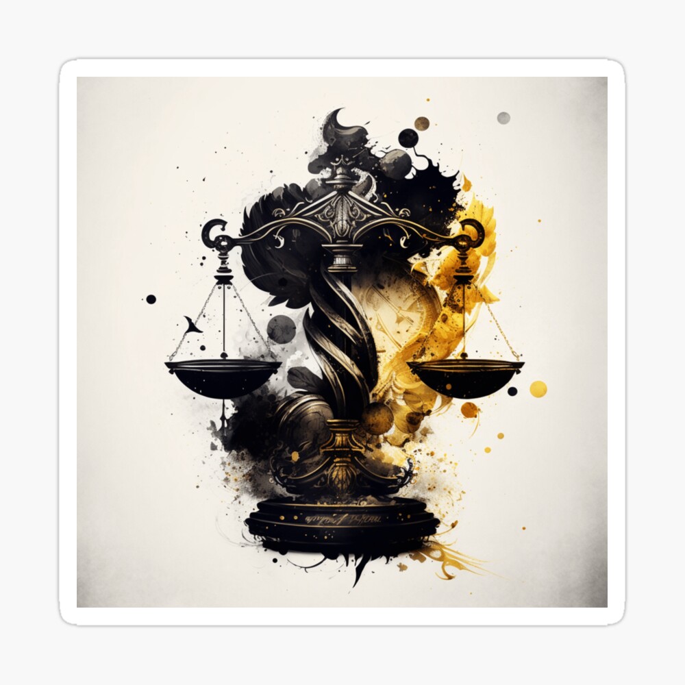 Cool Zodiac Sign - Libra Art Board Print