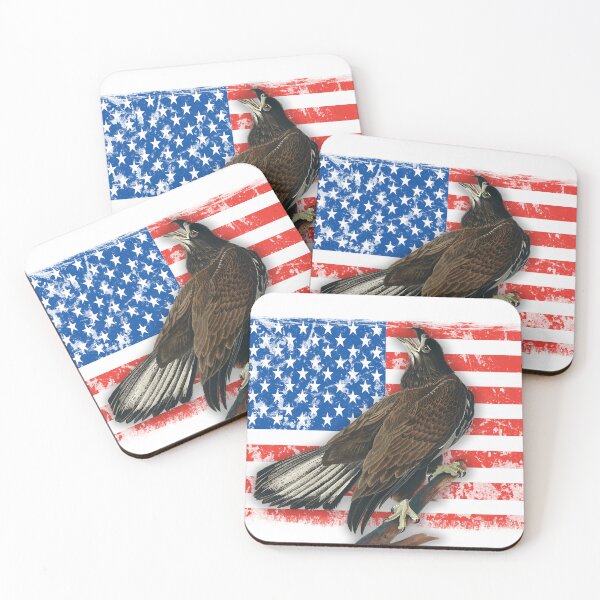 Item preview, American Eagle and Flag designed and sold by RaspberryEM.