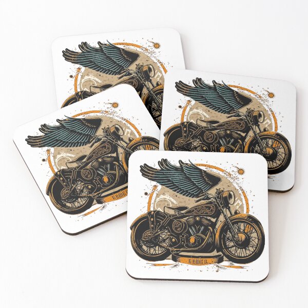 Item preview, A vintage motorcycle with wings to travel freely designed and sold by DestinyComplex.