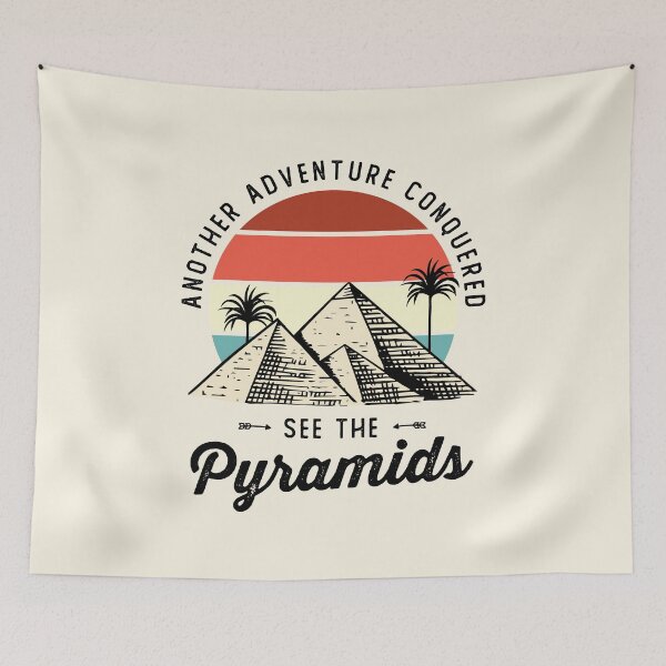 Item preview, The Egyptian Pyramids Souvenir Travel Life Goals Experiences designed and sold by Uppercase Tees.