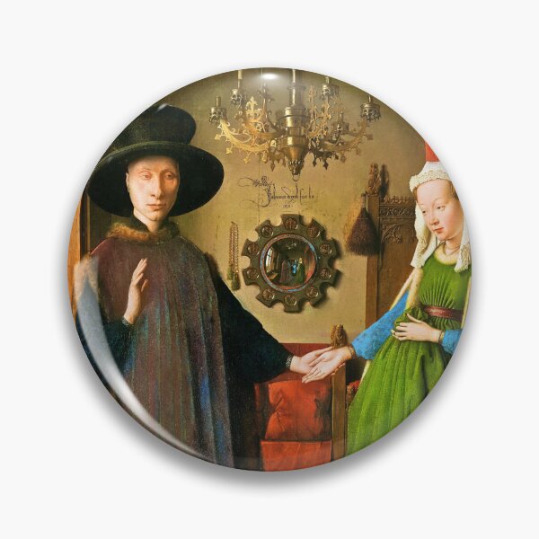 Item preview, The Arnolfini Portrait by Jan van Eyck made more vibrant designed and sold by CristalleLisa.