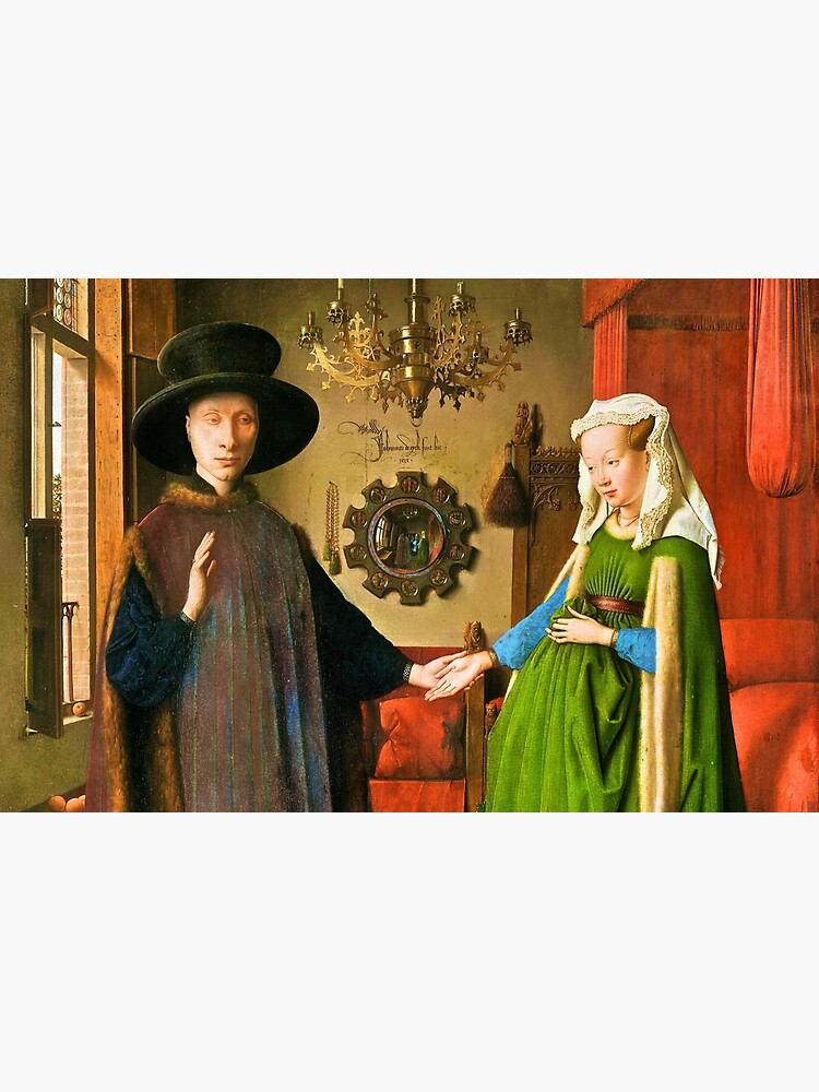 Discover The Arnolfini Portrait by Jan van Eyck Makeup Bag
